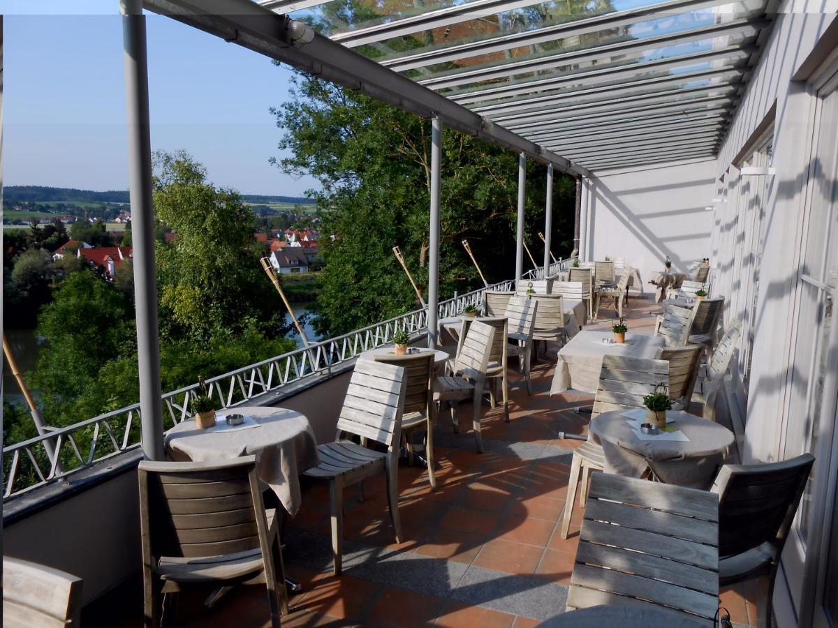 aussicht bio hotel restaurant cafe Neuburg an Der Donau Exterior foto